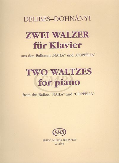 Delibes: Two Waltzes for piano