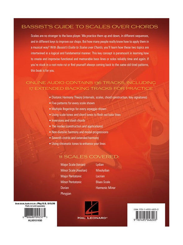Chad Johnson: Bassist's Guide To Scales Over Chords (Book/Online Audio)