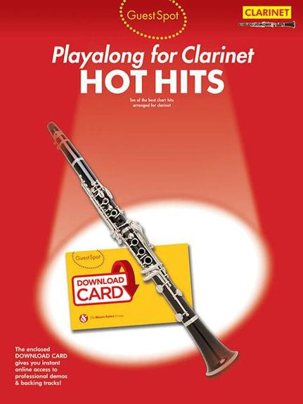 Guest Spot: Hot Hits - Clarinet (Book/Audio Download)