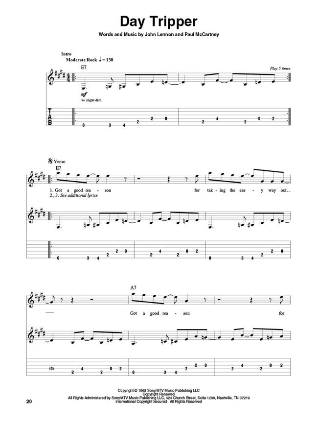 The Beatles - Guitar Play-along, Vol. 25