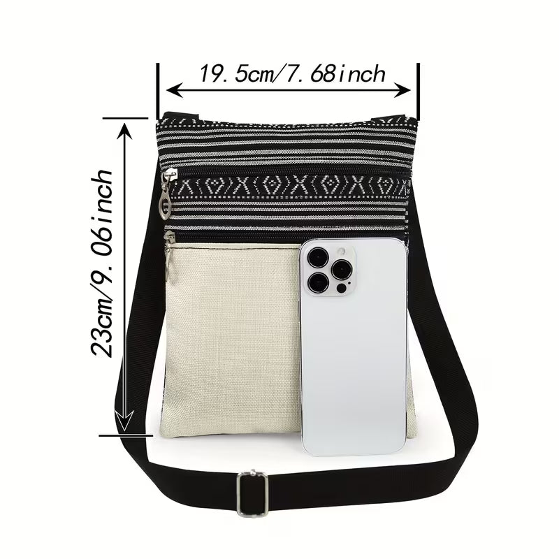 Treble Clef and Music Crossbody Bag
