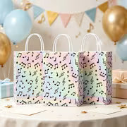 Note Pattern Paper Gift Bag