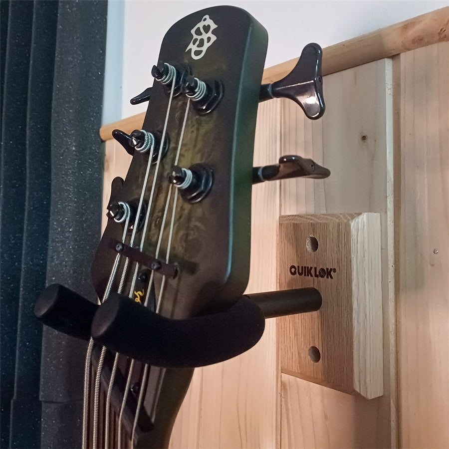 Quiklok Wall Mounted Guitar Hanger-Wood