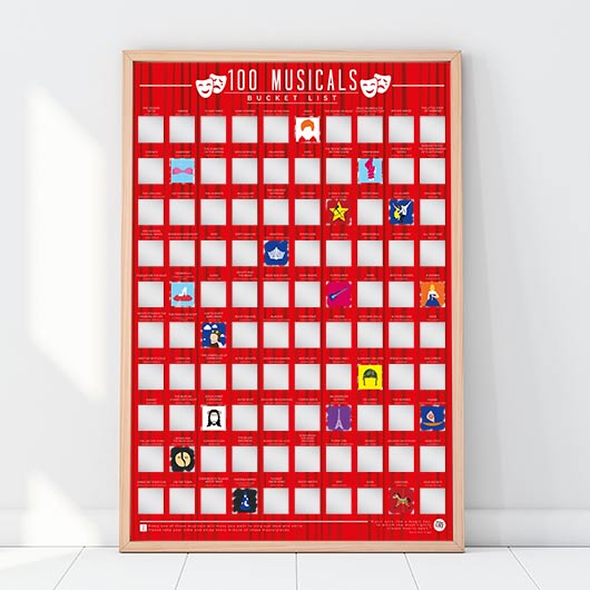 Musicals Bucket List Poster