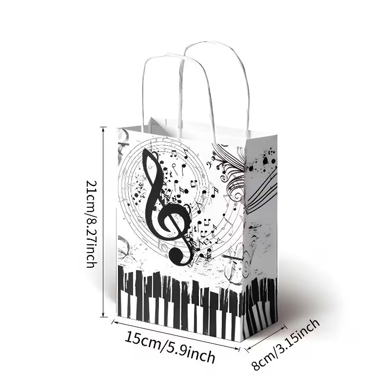Piano-Themed Paper Gift Bag