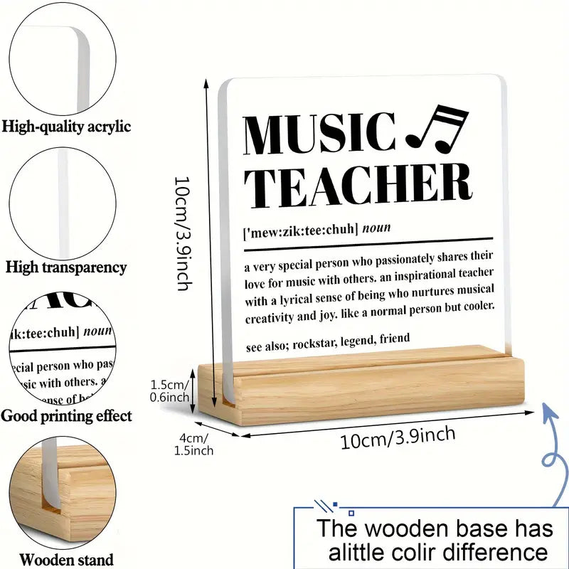 Music Teacher Desk Decor