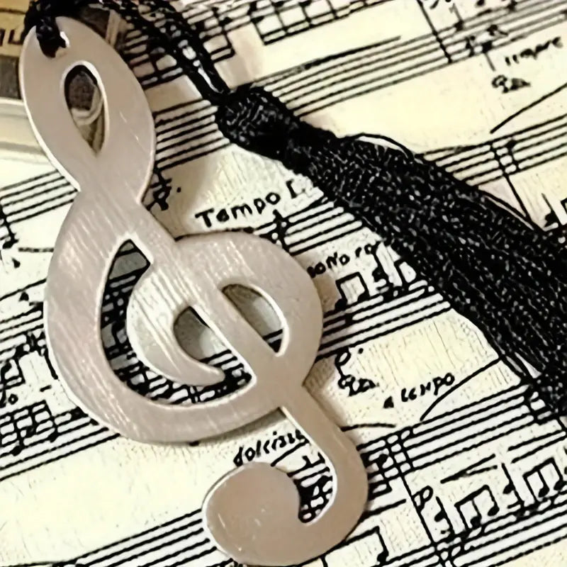 Metal Treble Clef Bookmark