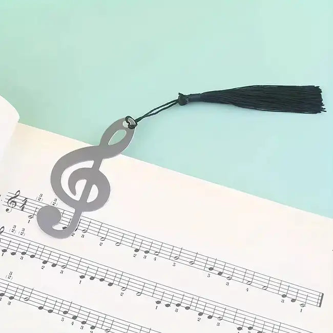 Metal Treble Clef Bookmark