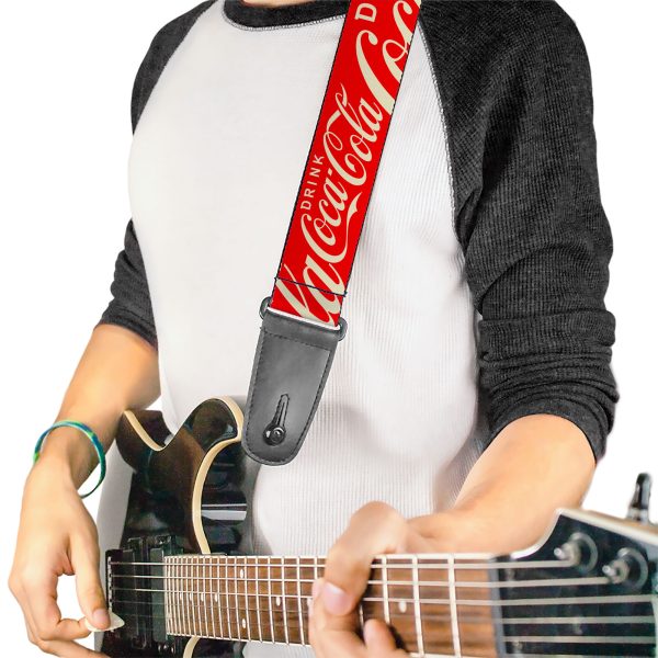 Licensed Drink Coca-Cola Logo Guitar Strap