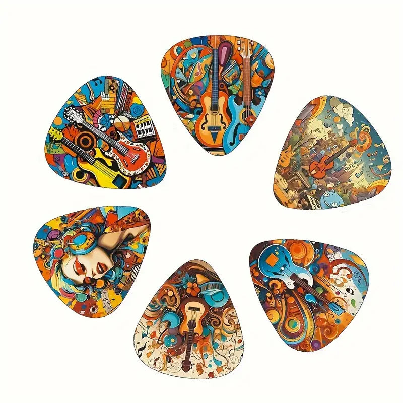 Painted Theme Guitar Pick