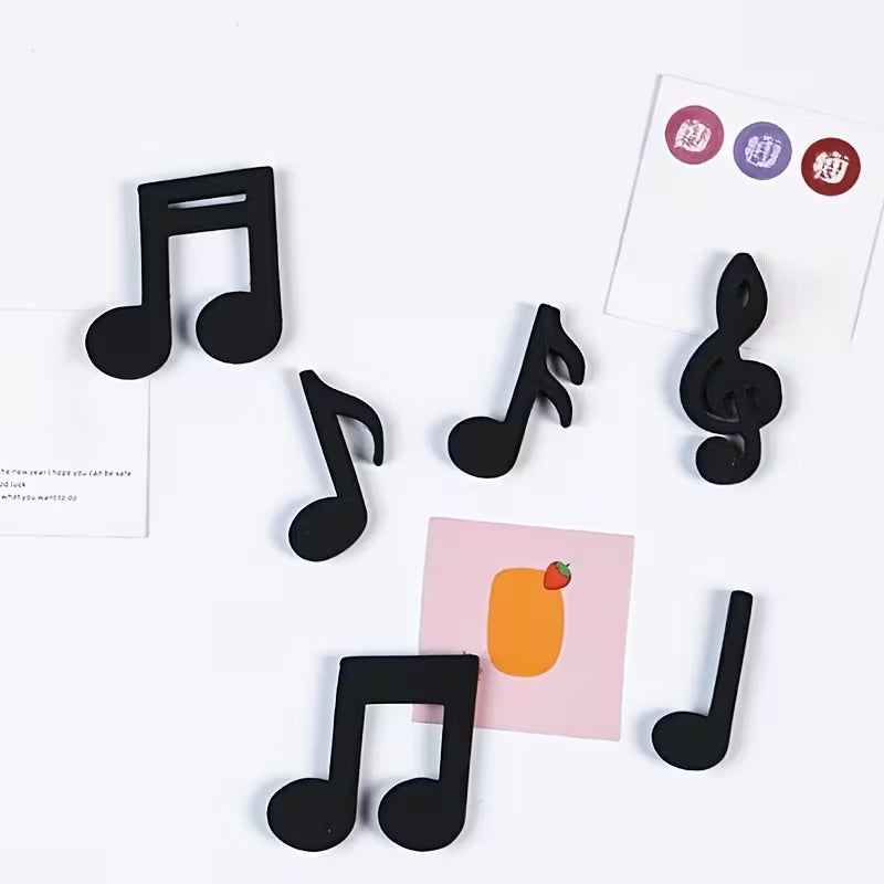 6pcs Musical Notes Magnetic Fridge Stickers