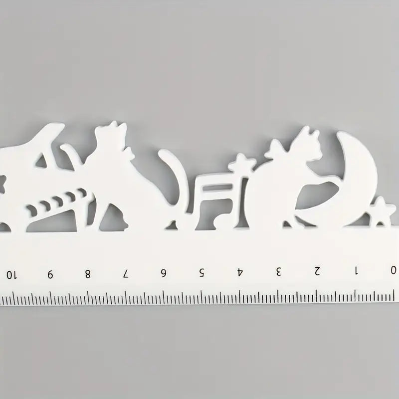 Cat & Music Design 20cm Ruler