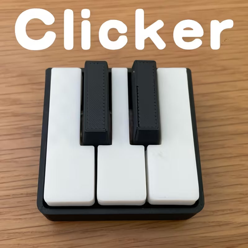 3D Printed PLA Material Five-Keyboard Piano Shaped Relax Clicker