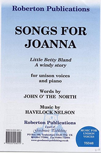 Songs for Joanna - Nelson