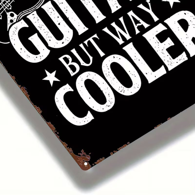 Bass Is Cooler Metal Wall Sign