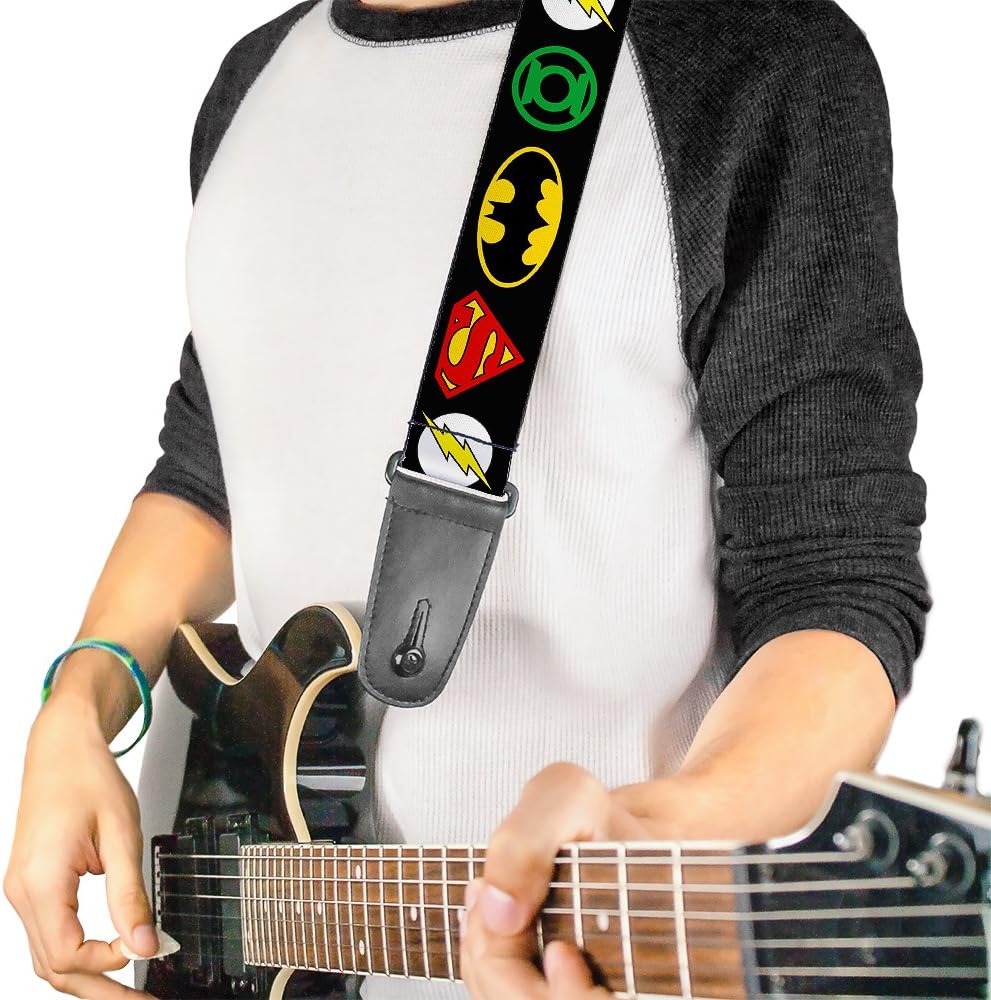 Licensed Justice League Logo Guitar Strap