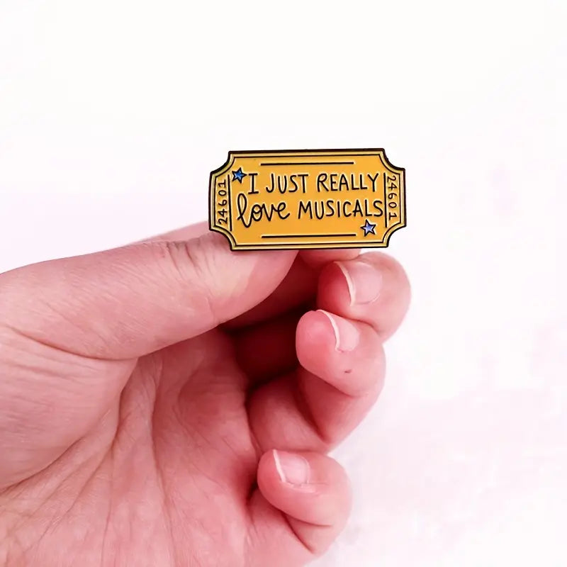 "I Just Really Love Musicals" Enamel Pin Badge