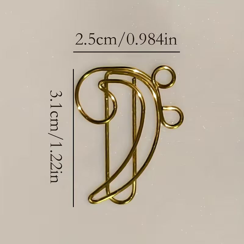 Bass Clef Paper Clips