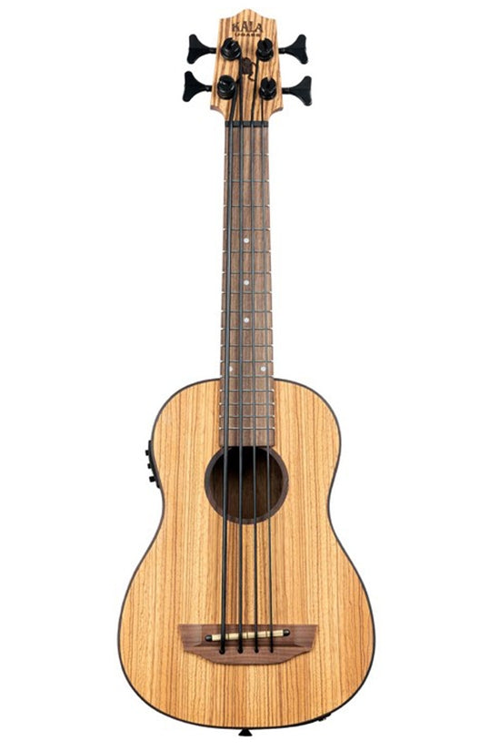 Kala Electro-Acoustic Zebrawood U-Bass (UBASS-ZEB-FS)