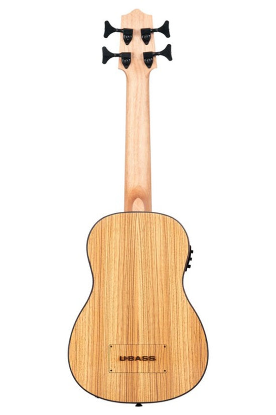 Kala Electro-Acoustic Zebrawood U-Bass (UBASS-ZEB-FS)