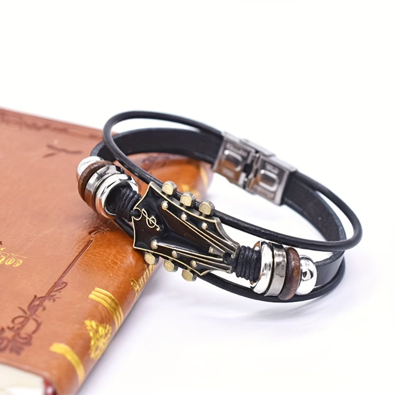 Guitar PU Leather Bracelet