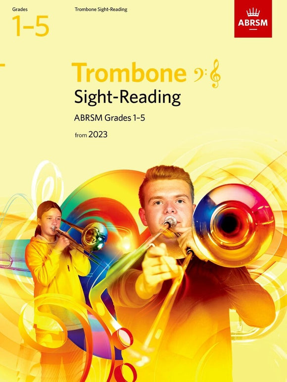 ABRSM Sight-Reading for Trombone, Grades 1-5, from 2023 (Bass/Treble Clef)