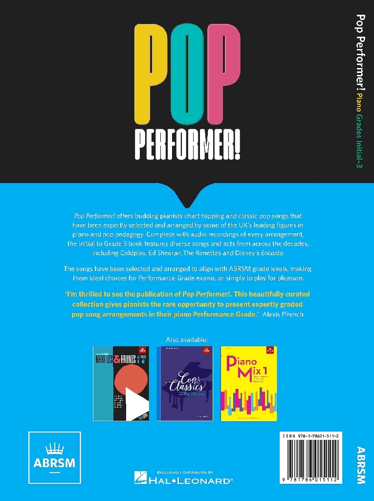 ABRSM Pop Performer! Piano - Initial-Grade 3