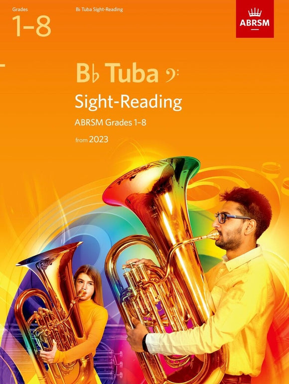 ABRSM Sight-Reading for B flat Tuba, Grades 1-8, from 2023 (Bass Clef)