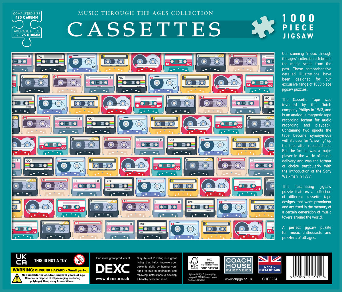 Cassettes 1000 Piece Jigsaw