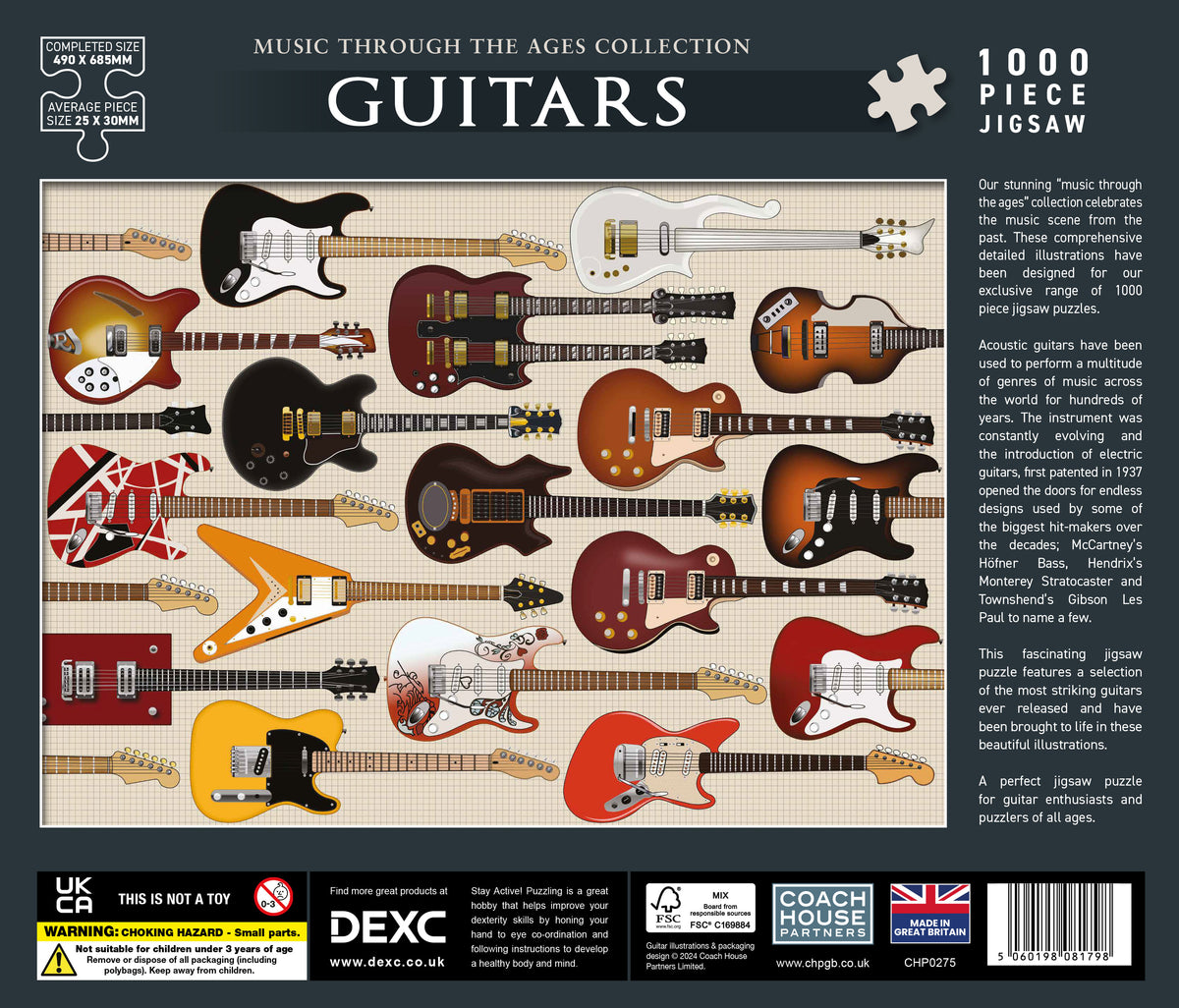 Guitars 1000 Piece Jigsaw