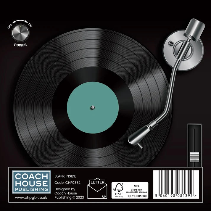 Turntables Greetings Card