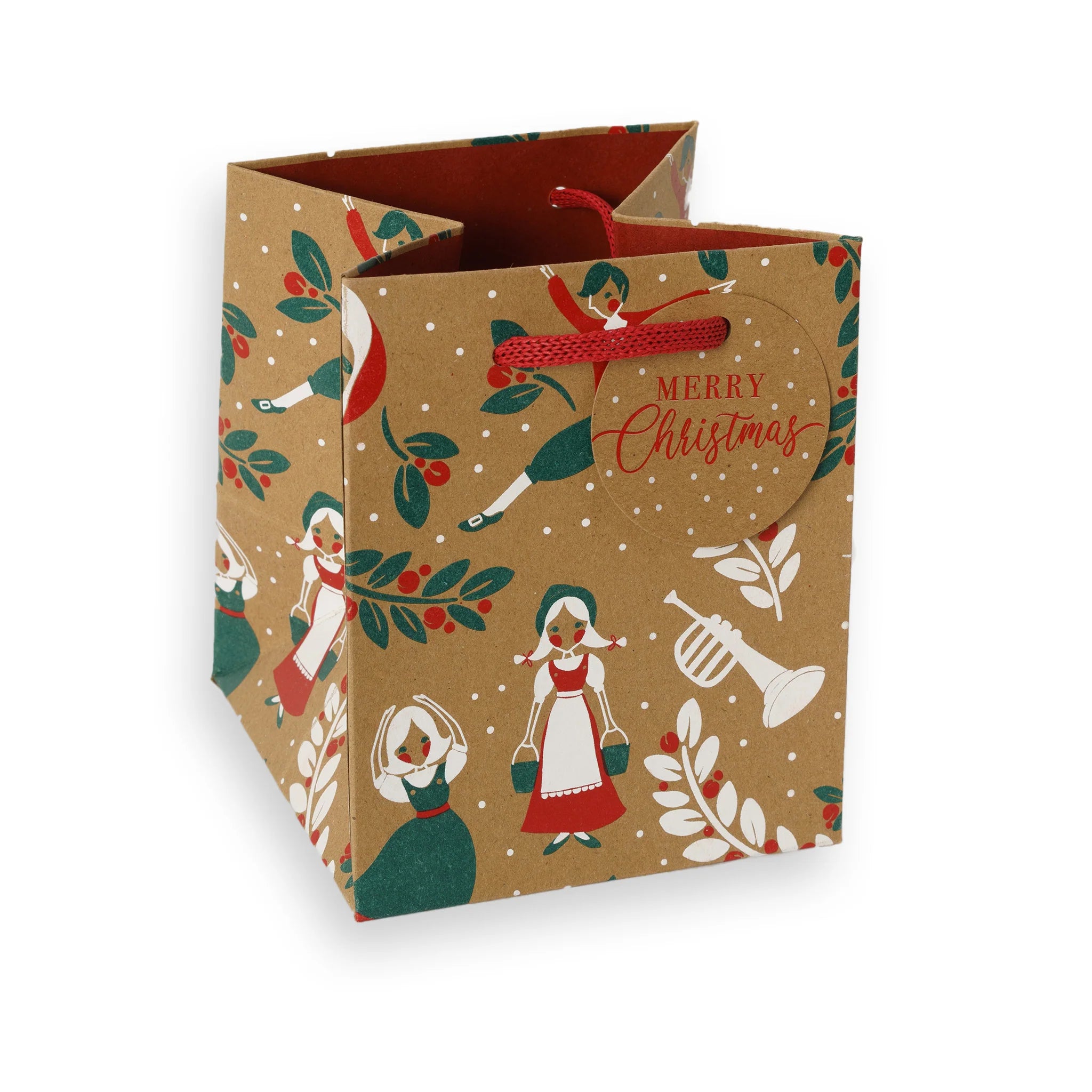 12 Days, Small Square Christmas Gift Bag