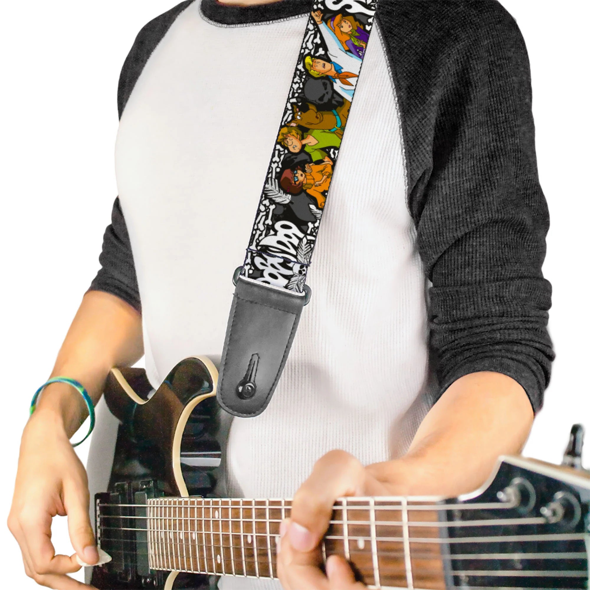 Licensed Scooby Doo Group Poses Guitar Strap