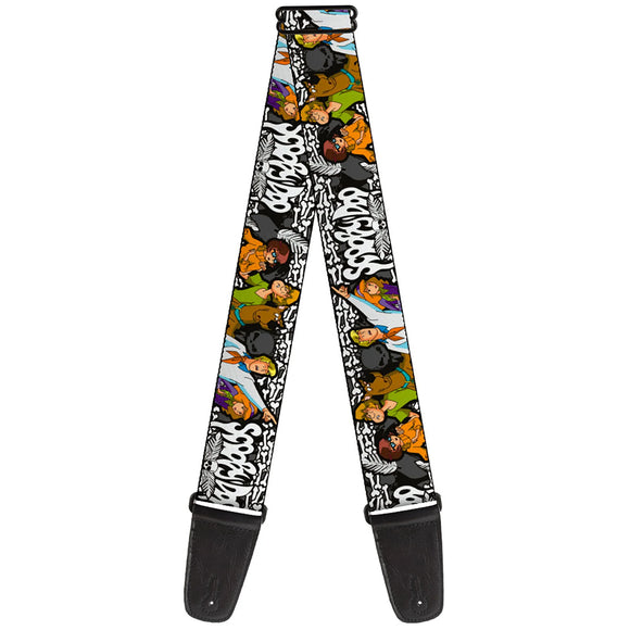 Licensed Scooby Doo Group Poses Guitar Strap