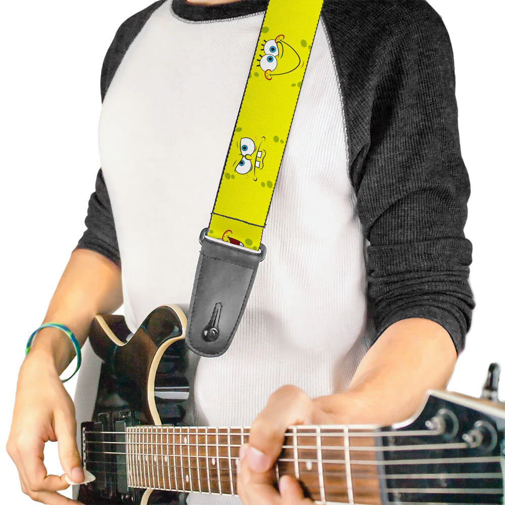 Licensed Sponge Bob Expressions Guitar Strap