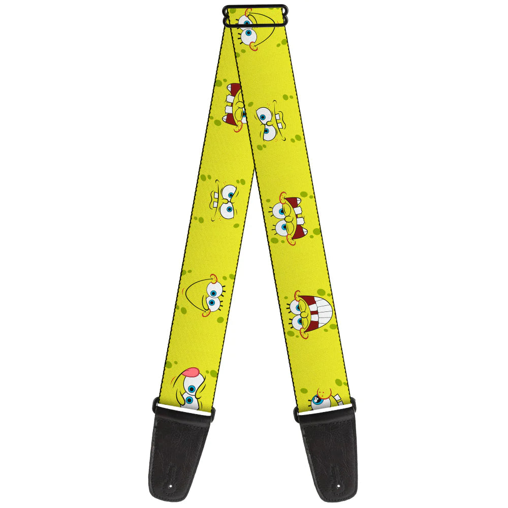 Licensed Sponge Bob Expressions Guitar Strap