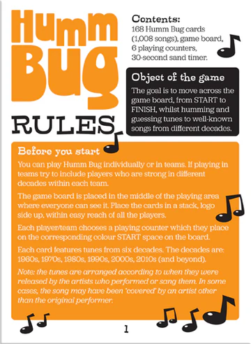 Humm Bug Board Game