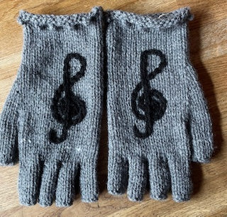 Hand Knitted Fingerless Gloves