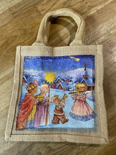 CraftyLu Handmade Jute Mini Shopper