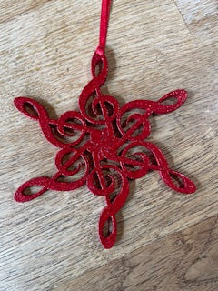 CraftyLu Handmade Snowflake Christmas Decoration