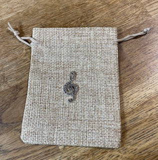 CraftyLu Hessian Drawstring Bag