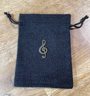 CraftyLu Hessian Drawstring Bag