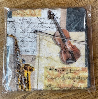 CraftyLu Hand Decorated Slate Coaster