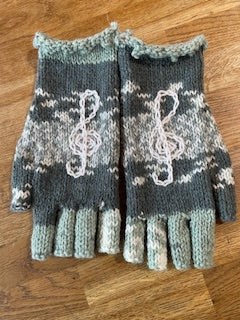 Hand Knitted Fingerless Gloves