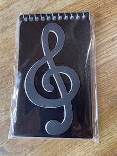 Notepad with Treble Clef