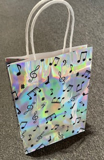 Note Pattern Paper Gift Bag