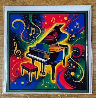 CraftyLu Swirling Instrument Greetings Card