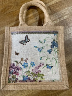 CraftyLu Handmade Jute Mini Shopper