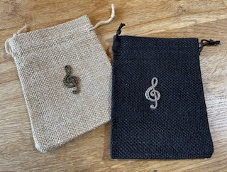 CraftyLu Hessian Drawstring Bag