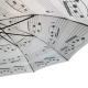 White Music Umbrella with Black Notes